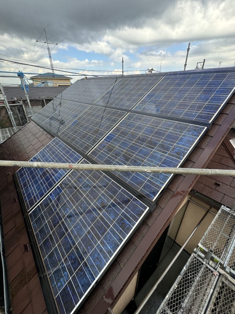 栃木県那須塩原市のパネル14枚 施工前の屋根