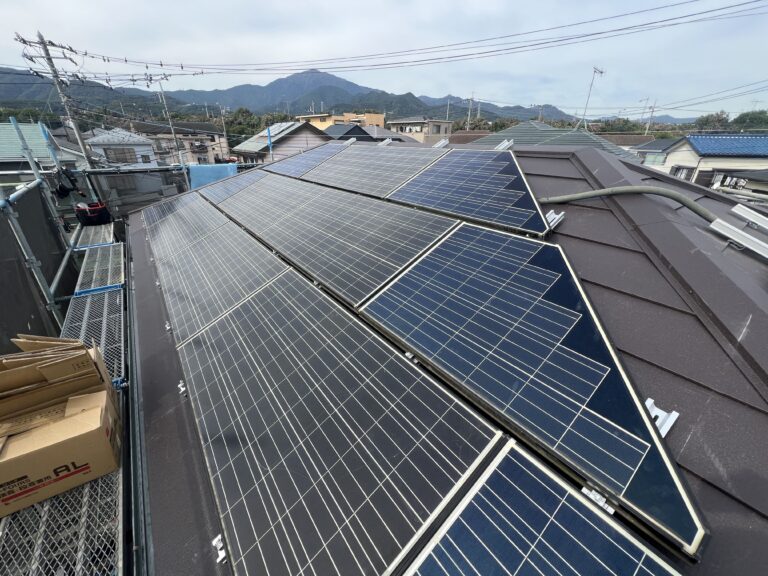 太陽光パネル復旧完了 千葉県印西市の脱着工事完工